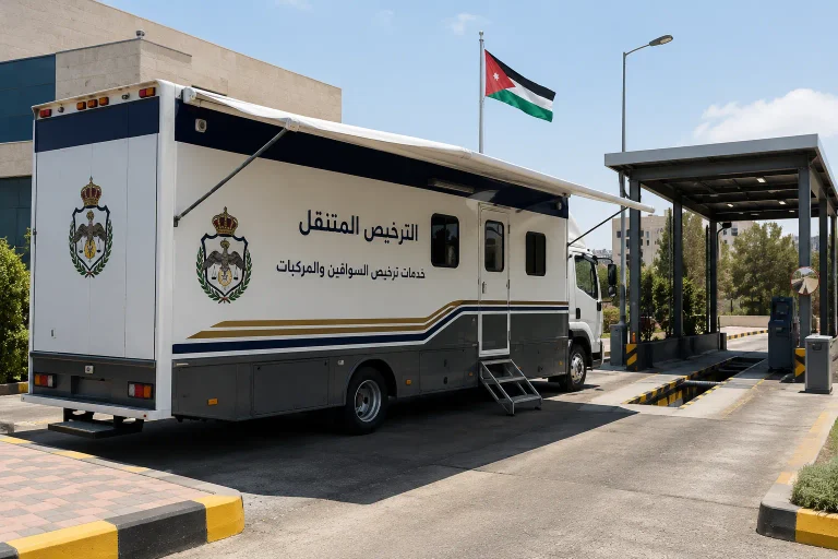 مواعيد الترخيص المتنقل في الأردن أيلول 2026: مواقع جولات «بنوصلك» والدوام الصباحي والمسائي