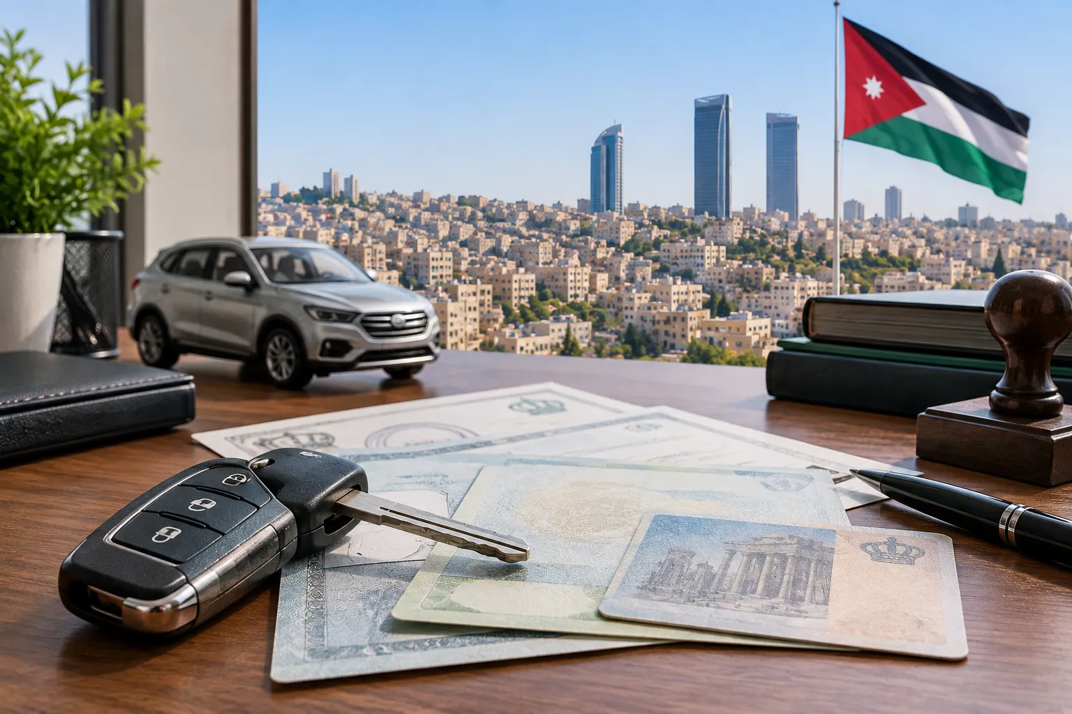 نقل ملكية السيارة في الأردن 2026 : الرسوم والإجراءات