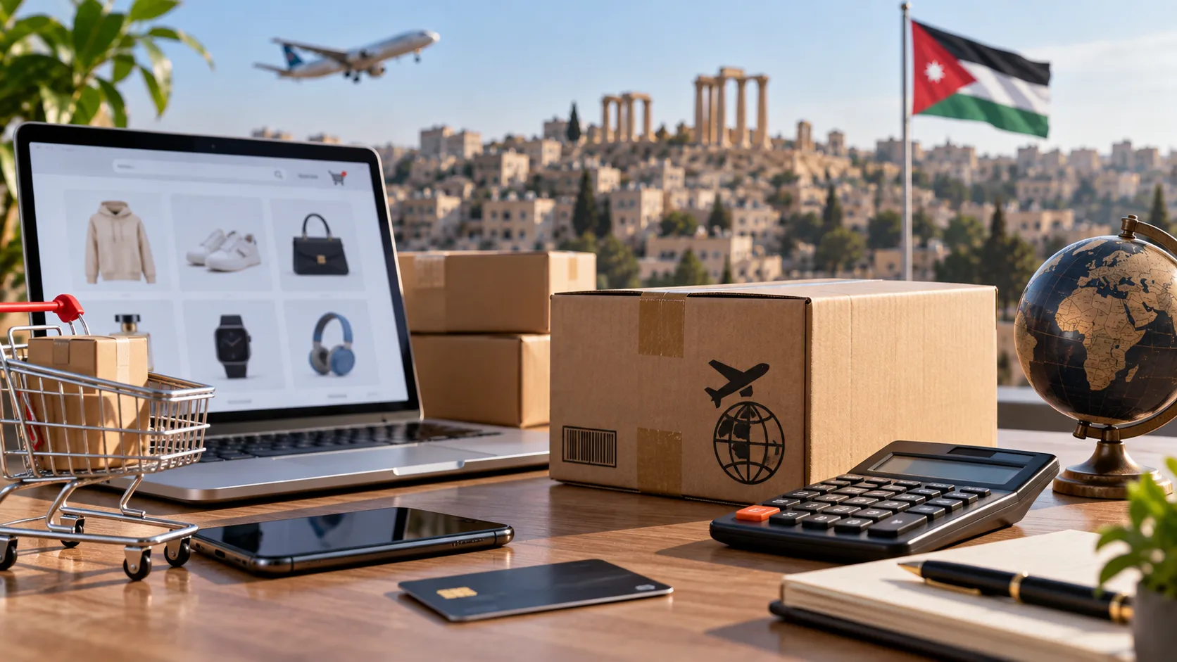 جمارك SHEIN و Temu في الأردن: احسب ضريبة الطلب والرسوم
