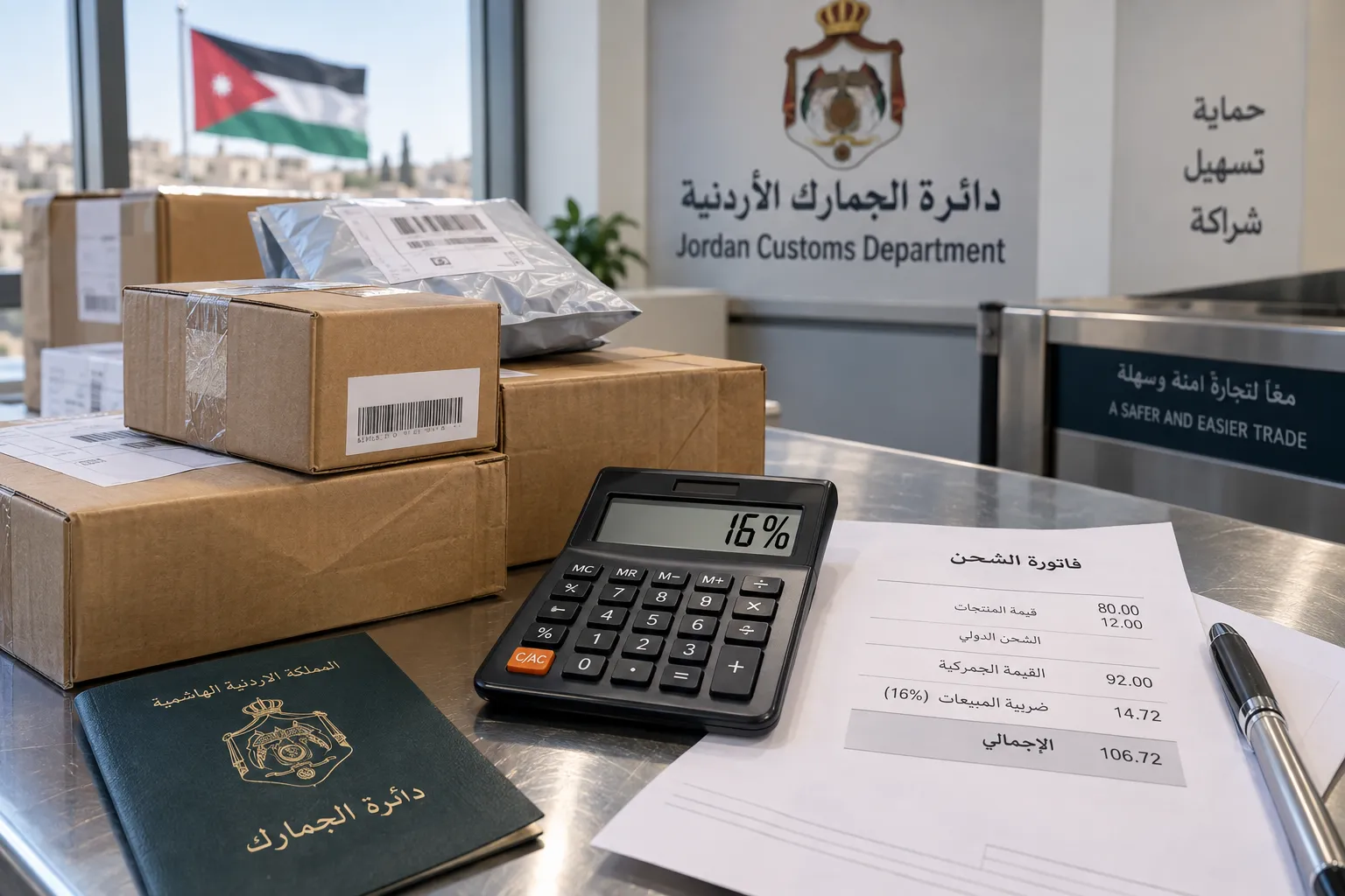 ضريبة طلبات الإنترنت في الأردن: كيف تحسب 16% وما قصة حد 200 دينار؟