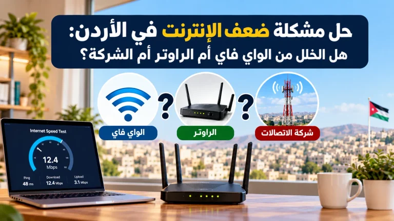 حل مشكلة ضعف الإنترنت في الأردن: هل الخلل من الواي فاي أم الراوتر أم الشركة؟